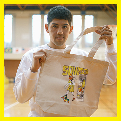 Ducksterコラボトートバッグ（バスケおじさん）